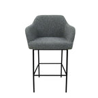 Barkruk bouclé LoLa lage zitting 78 cm, mix-en-match in meerdere kleuren, voor thuis, kantoor en horeca