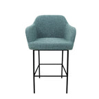 Barkruk bouclé LoLa lage zitting 78 cm, mix-en-match in meerdere kleuren, voor thuis, kantoor en horeca