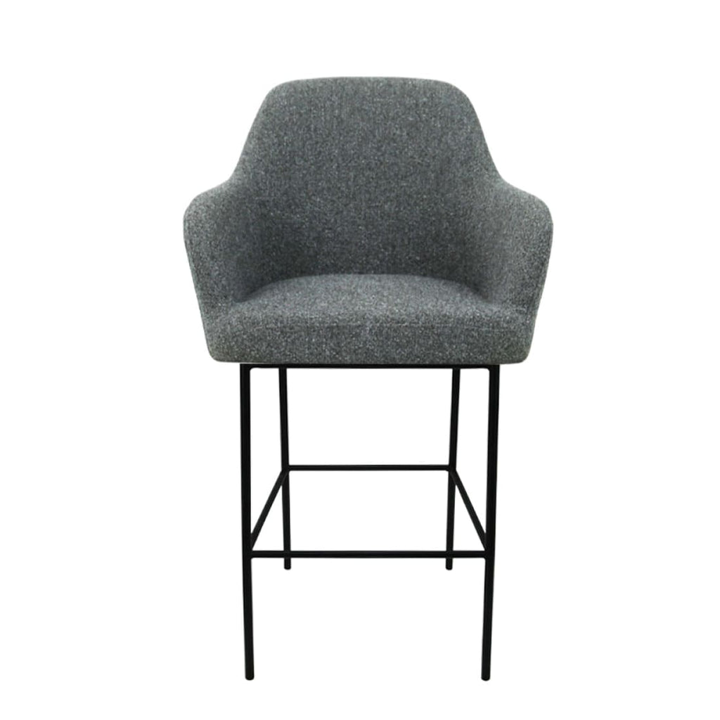 Barkruk bouclé LoLa lage zitting 78 cm, mix-en-match in meerdere kleuren, voor thuis, kantoor en horeca