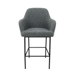 Barkruk bouclé LoLa lage zitting 78 cm, mix-en-match in meerdere kleuren, voor thuis, kantoor en horeca